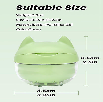 AARAINBOW Retainer Cleaner Case - Leak-Proof Denture Bath Box with Strainer Basket (Green)