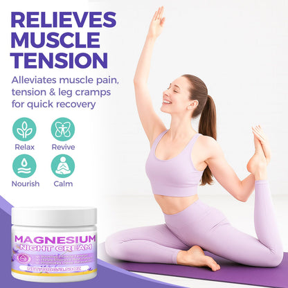 AAROVIBE Magnesium Cream for Sleep – 3.5oz Magnesium Butter with Coconut & Shea Butter