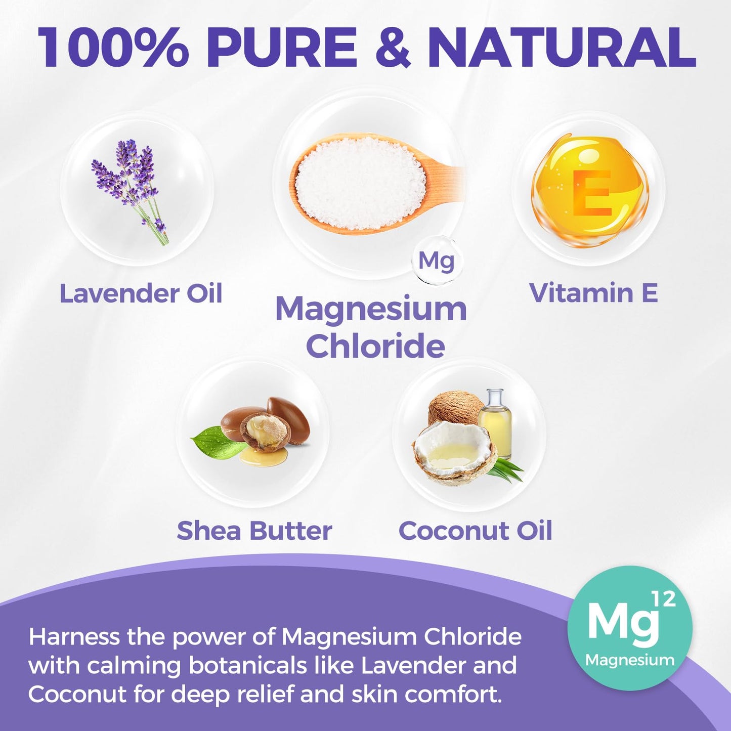 AAROVIBE Magnesium Cream for Sleep – 3.5oz Magnesium Butter with Coconut & Shea Butter