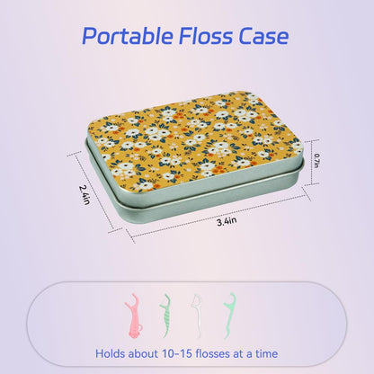 Aaymoous 2-Pack Dental Floss Portable Case – Travel Floss Pick Dispenser