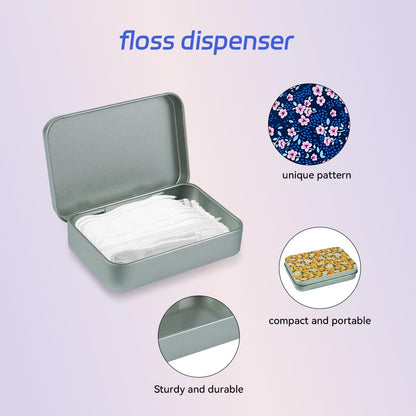Aaymoous 2-Pack Dental Floss Portable Case – Travel Floss Pick Dispenser