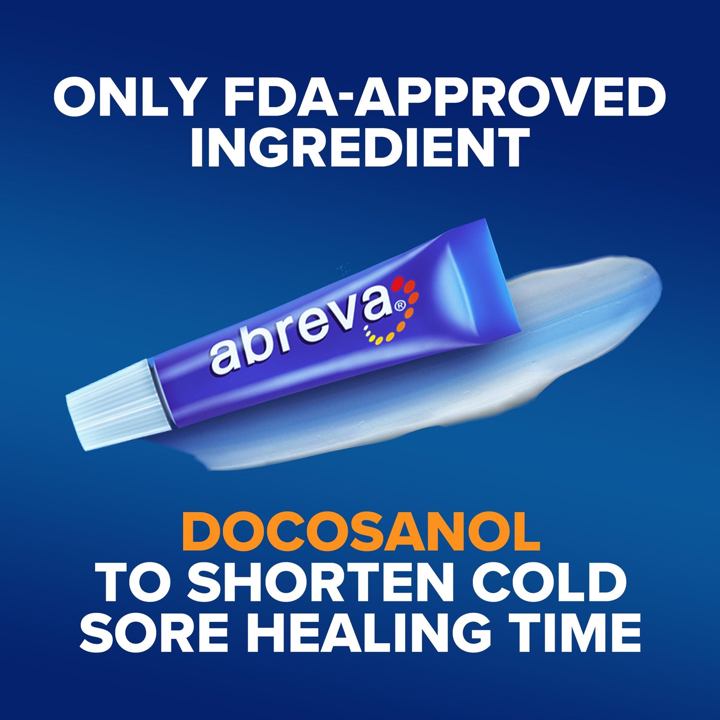 Abreva 10% Docosanol Cold Sore Treatment – Shortens Healing Time to 2.5 Days (0.07 oz) Tube x2