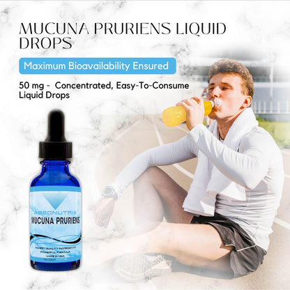 Absonutrix Mucuna Pruriens 393mg – Liquid, 4 oz, 300 Servings – Made in USA