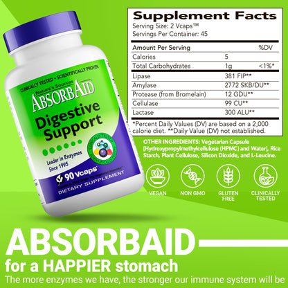 Nature's Sources AbsorbAid Digestive Support - 90 Vcaps