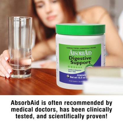 AbsorbAid Digestive Enzymes 300 Grams, Proven to Increase Vital Nutrient Absorption by up to 71%