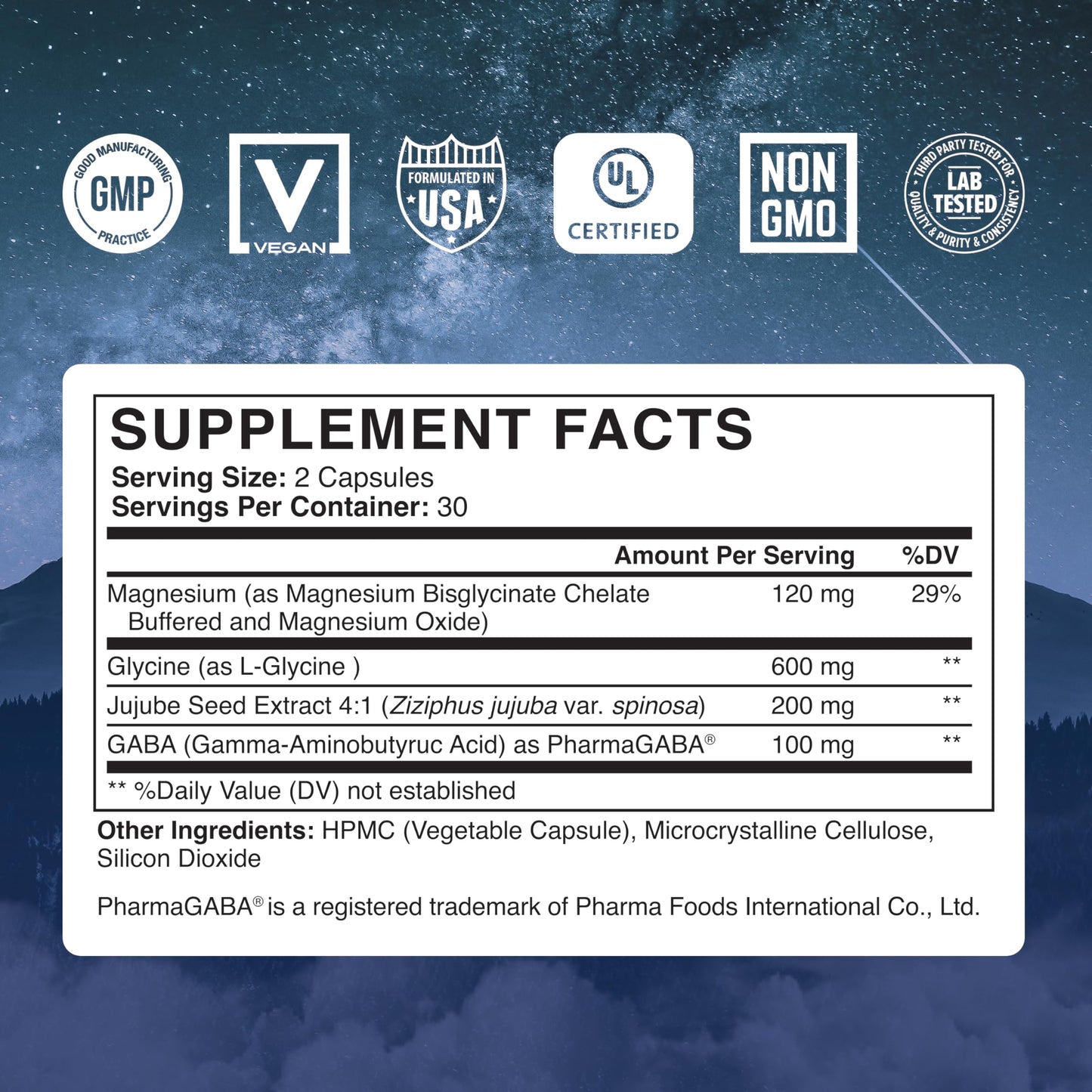 Abundant Earth Minding Down Sleep Aid for Adults - No Melatonin, Max Strength Magnesium & GABA
