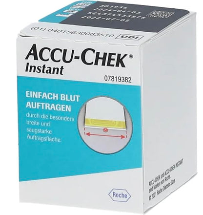 Accu-Chek Instant Test Strips – 50 Pack for Quick Glucose Readings