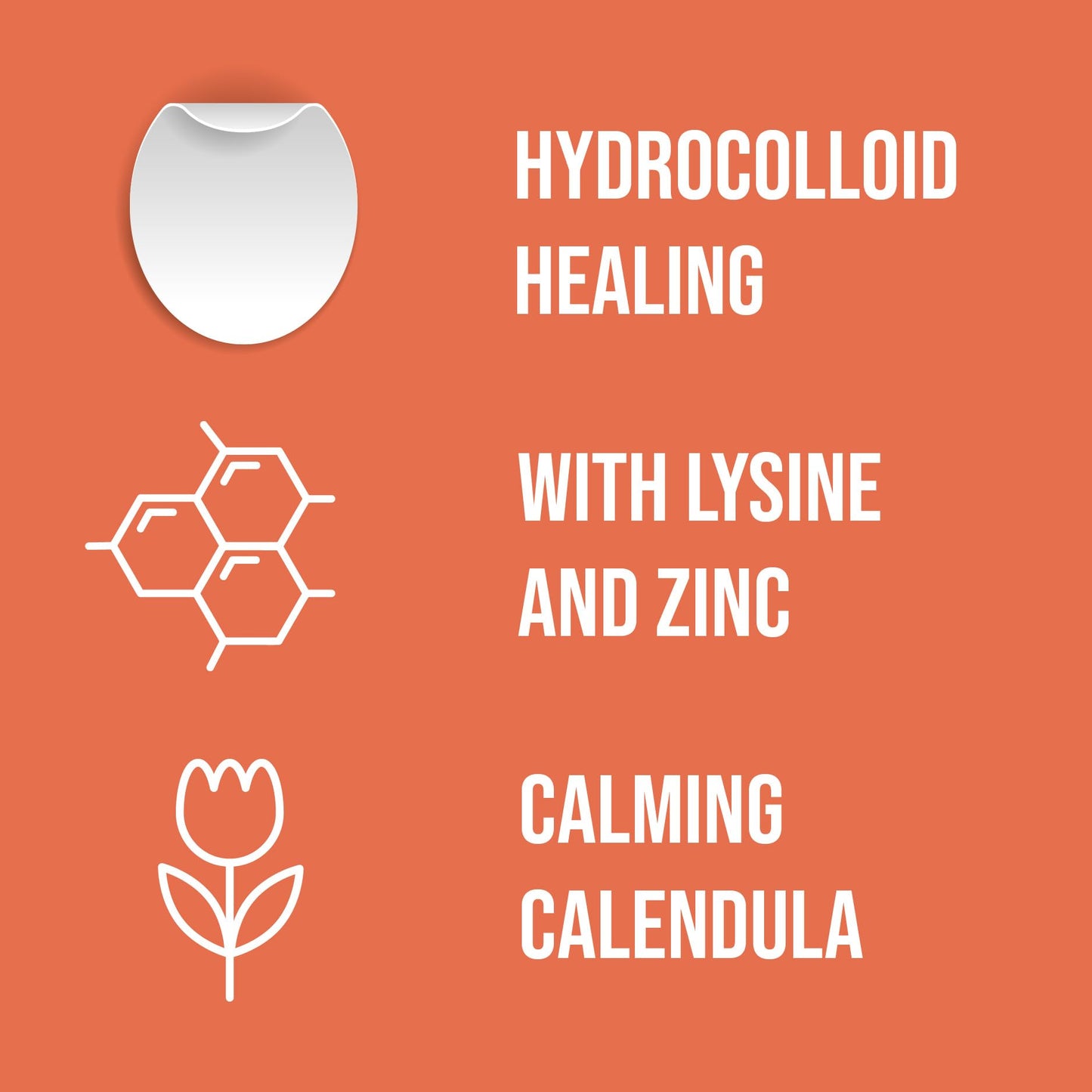 Acculip Cold Sore Patch with Lysine, Zinc & Calendula — Discreet Lip Healing (FSA Eligible)