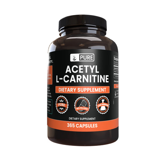 Pure Original Ingredients Acetyl L-Carnitine (365 Capsules) No Magnesium Or Rice Fillers, Always Pure, Lab Verified BritishVita | Premium UK Vitamins & Wellness Supplements