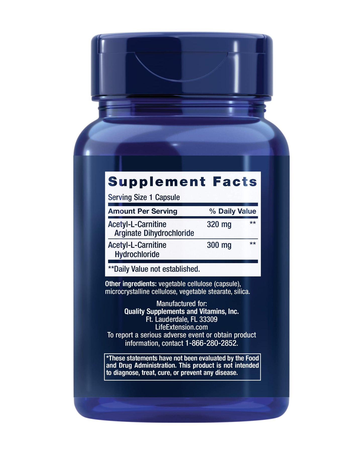 Life Extension Acetyl-L-Carnitine Arginate – Brain & Nerve Health, 90 Capsules