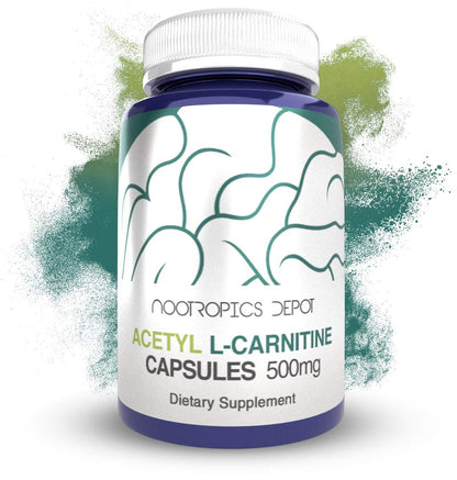 Acetyl L-Carnitine 500mg Capsules (ALCAR HCL) – 90 Count | Nootropics Depot