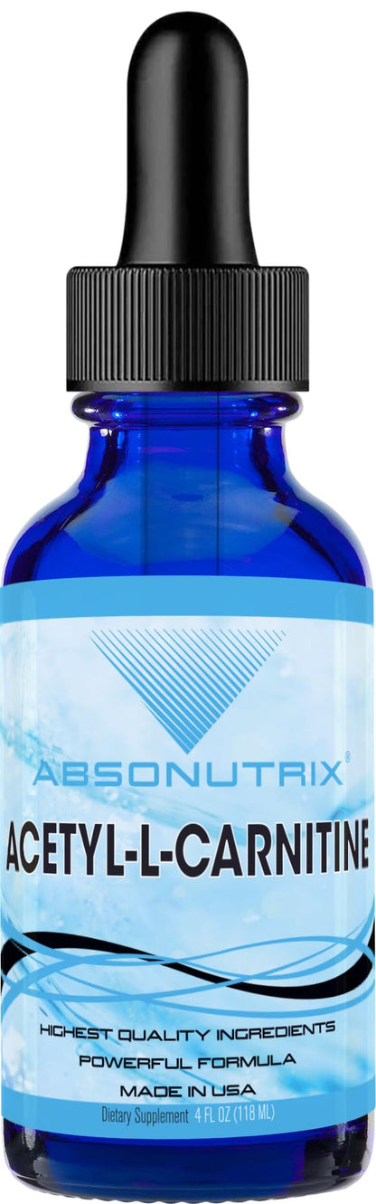 Absonutrix Acetyl L-Carnitine Liquid Drops – 593mg, 200 Servings, Made in USA