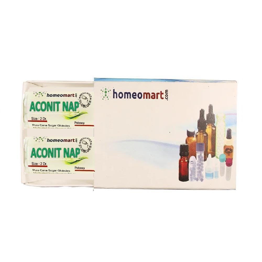 Aconite Napellus Homeopathy Pellets 30C Potency - Pack of 2 | HomeoMart
