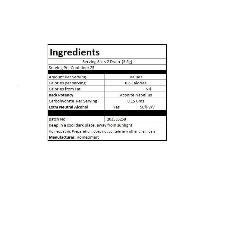 Aconite Napellus Homeopathy Pellets 1M Potency – Pack of 2 | HomeoMart