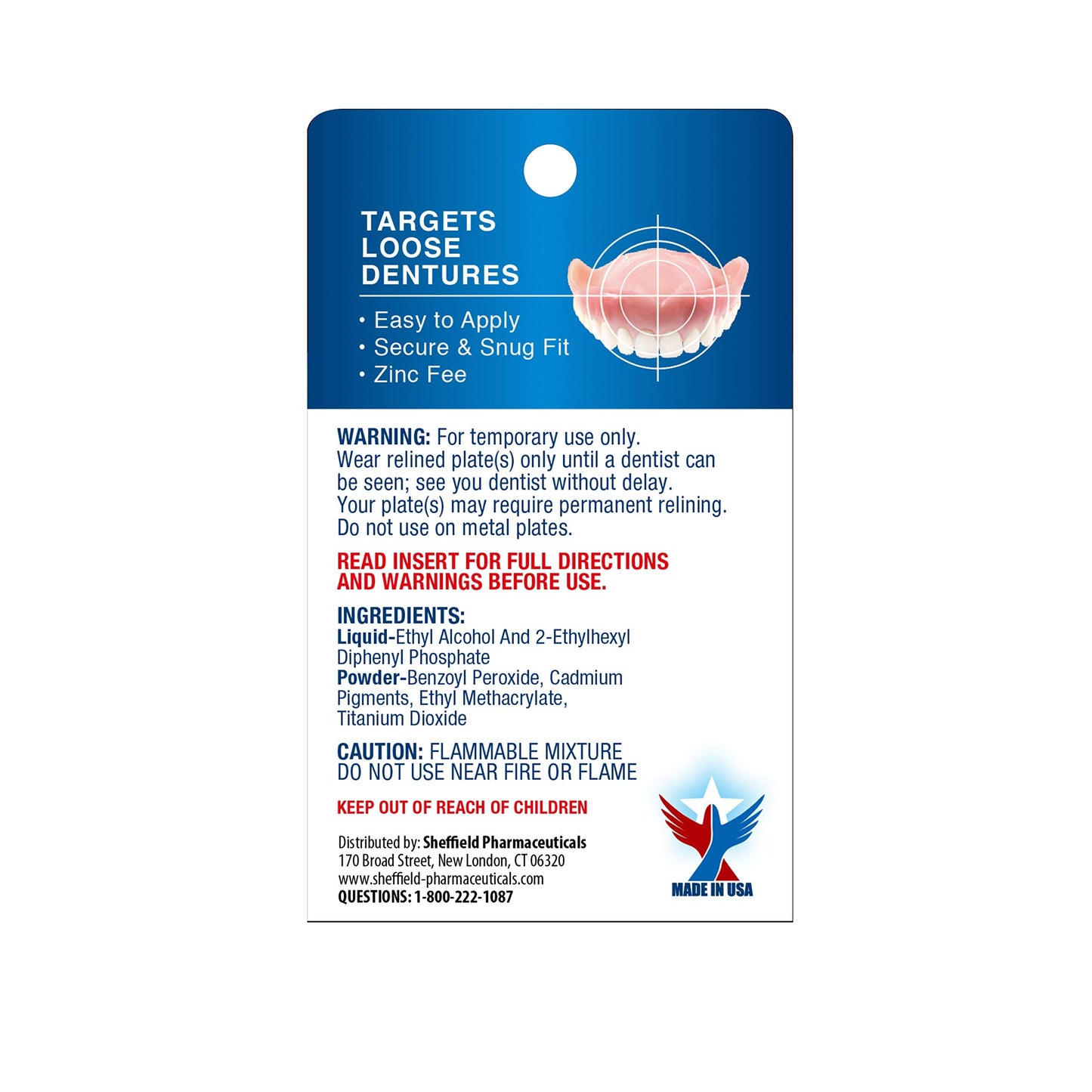 Acryline Advanced Formula Denture Reliner – Refit & Tighten Upper & Lower Dentures | Easy Application