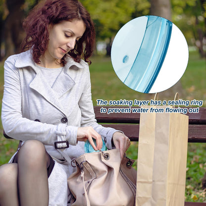 ACSKD Retainer Cleaning Case – Portable Leak-Proof Denture Cup (Blue)