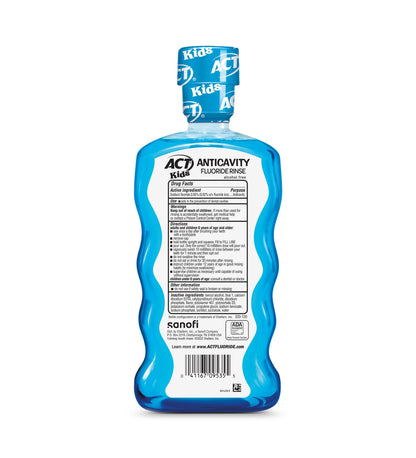 ACT Kids Anticavity Mouthwash Pineapple Punch 3-Pack, 16.9 fl oz