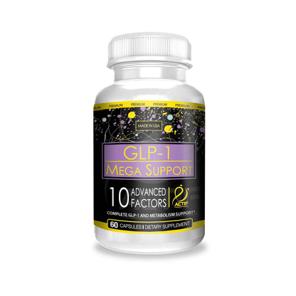 ACTIF GLP-1 Mega Support – 60 Count, Probiotics, Made in USA