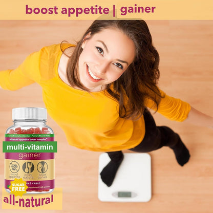 ACTIV PLUS Gainer for Women | 10 clinically Studied Ingredients | Plant Based Vegan Strawberry Flavor | Packaging May Vary | Sugar Free 60 Gummies