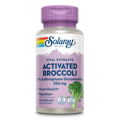 SOLARAY Activated Broccoli Seed Extract 350 mg | 10% SGS | Antioxidant & Heart Support | Vegan