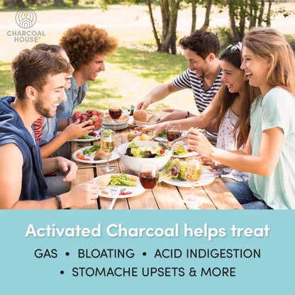 Activated Charcoal Capsules 125 Vegetarian Capsules 320mg - Vegan 100% Pure Coconut Shell Charcoal No Filler