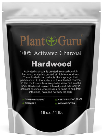Activated Charcoal Powder 1 lb – Hardwood, Food Grade, Kosher, Non-GMO | Teeth Whitening & Skincare