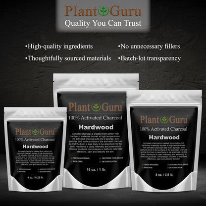 Activated Charcoal Powder 1 lb – Hardwood, Food Grade, Kosher, Non-GMO | Teeth Whitening & Skincare