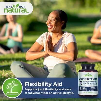 Why Not Natural Glucosamine Chondroitin, MSM, Joint Support Supplements | Knee Pain & Joint Health