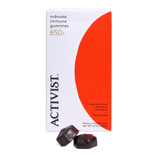 ACTIVIST Manuka Immune Gummies | Raw Mānuka Honey 850+MGO | Gluten-Free | 30 Gummies BritishVita | Premium UK Vitamins & Wellness Supplements