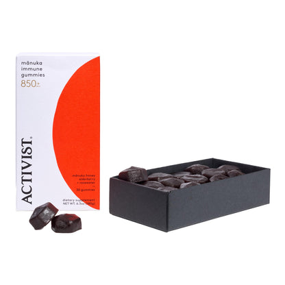 ACTIVIST Manuka Immune Gummies | Raw Mānuka Honey 850+MGO | Gluten-Free | 30 Gummies
