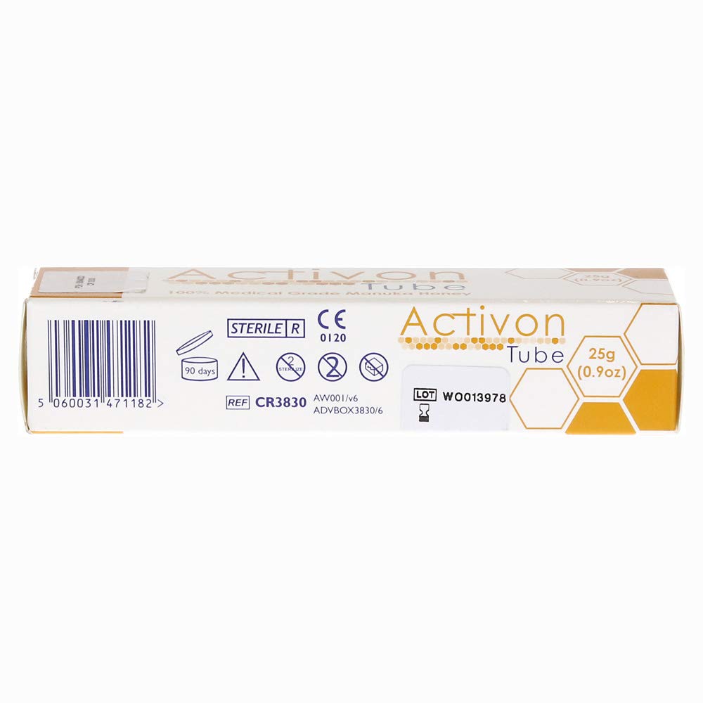 ActivOn Medical Grade 100% Manuka Honey Gel Tube – Wound Care Dressing