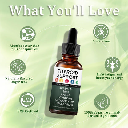 Actora Thyroid Support Liquid Drops – Berry Drop for Hormone Balance & Energy 120ml