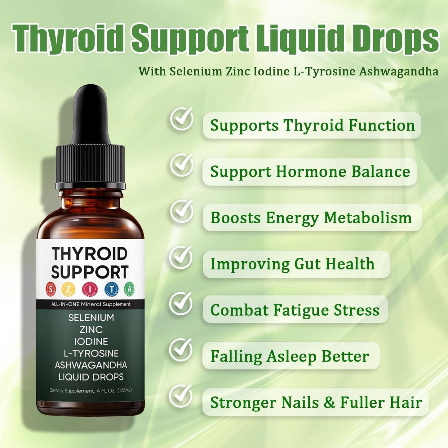 Actora Thyroid Support Liquid Drops – Berry Drop for Hormone Balance & Energy 120ml