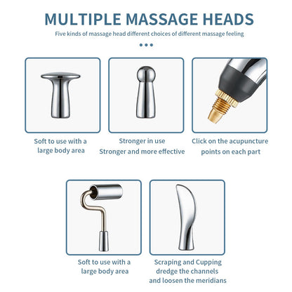 Acupuncture Pen – 9 Intensity Levels 5-in-1 Electric Pain Relief & Meridian Massage