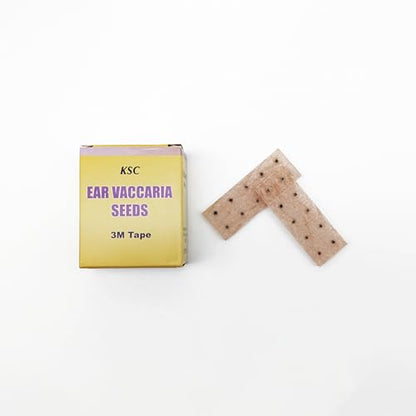 Acuzone Ear Vaccaria Seed (100pcs per Box) – 2 mm Natural Ear Seeds with 3M Tape