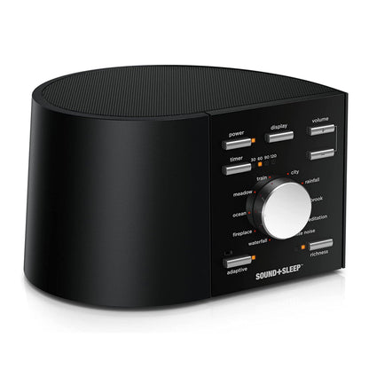Sound+Sleep High Fidelity Sleep Sound Machine by Adaptive Sound Technologies — 30 Non-Looping Nature Sounds & Sleep Timer