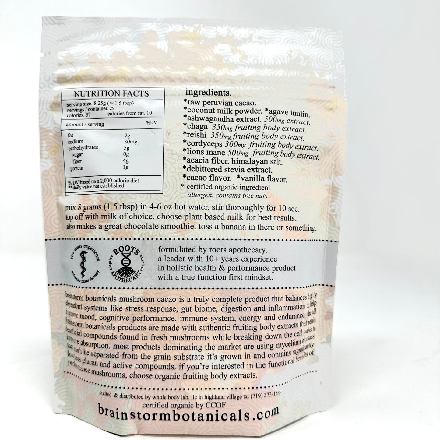 Adaptogen & Mushroom Cacao – Organic Cacao with Mushroom Extracts
