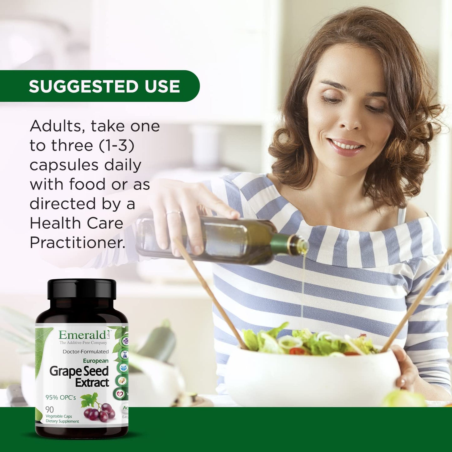Emerald Labs European Grape Seed Extract – Immune Support & Antioxidant (90 Veg Capsules)