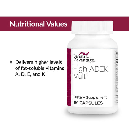 Bariatric Advantage High ADEK Multi - ADEK Multivitamin for Bariatric Patients (60 Capsules)