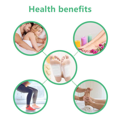 100Pads Natural Bamboo Vinegar Ginger Foot Pads – Travel or Home Use