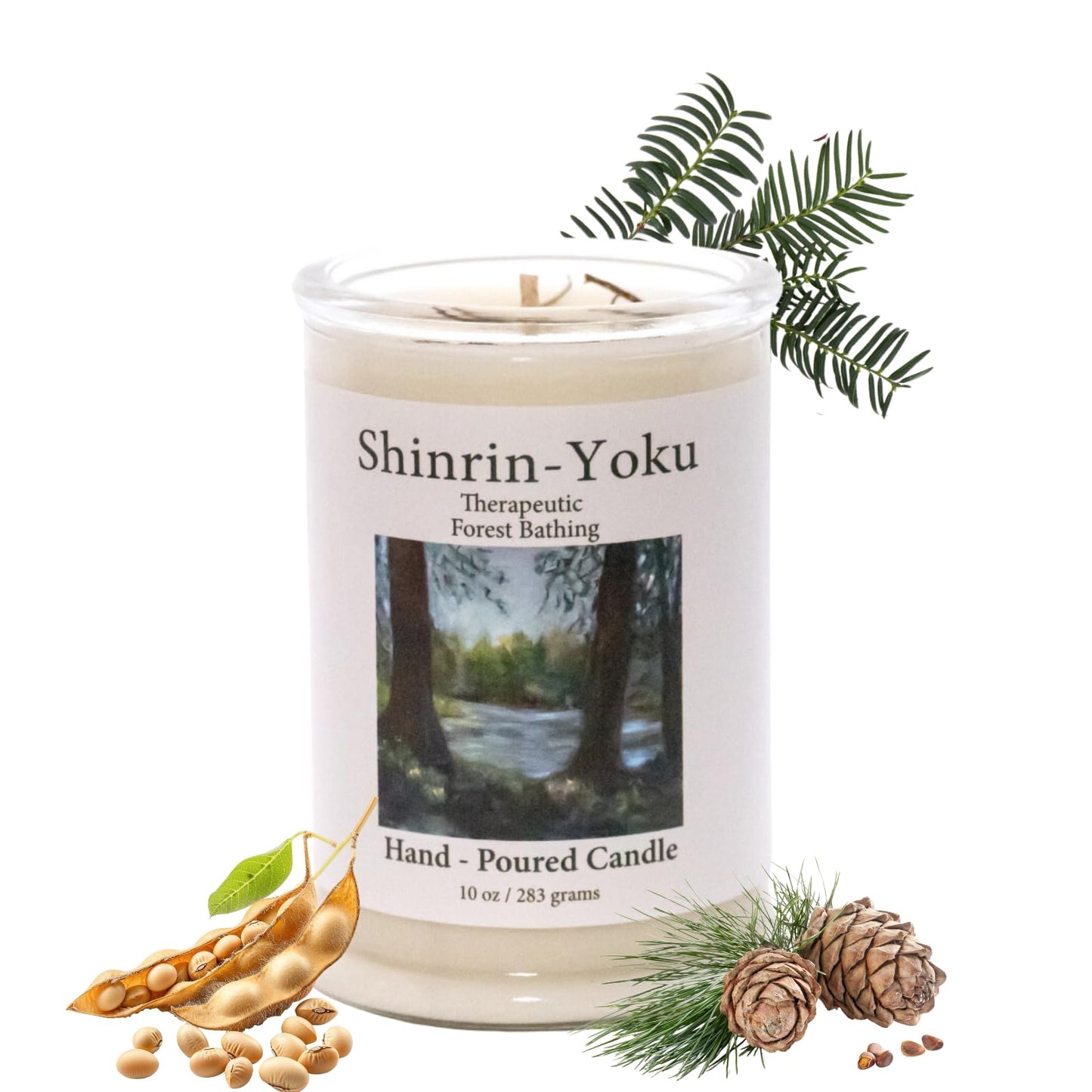 ADK Shinrin Yoku Scented Candle – 10 oz Soy Wax, Made in USA | Adirondack Fragrance & Flavor Farm