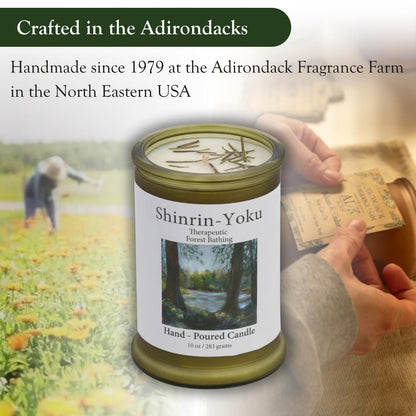 ADK Shinrin Yoku Scented Candle – 10 oz Soy Wax, Made in USA | Adirondack Fragrance & Flavor Farm