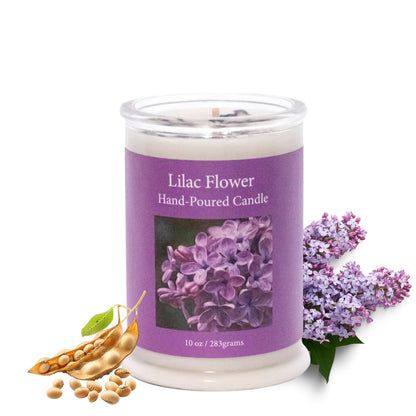ADK Lilac Scented Candle – 10 oz Natural Soy Wax, Poured in the USA