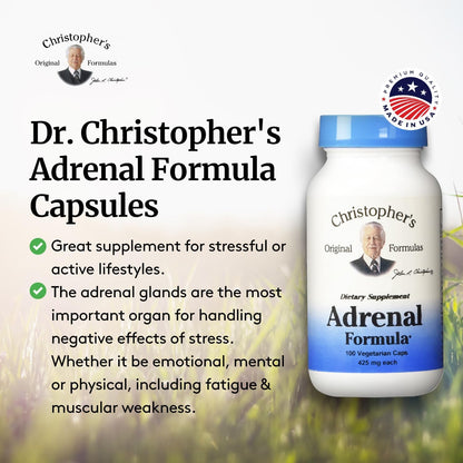 Christopher's Original Formulas Adrenal Formula – Stress & Adrenal Health