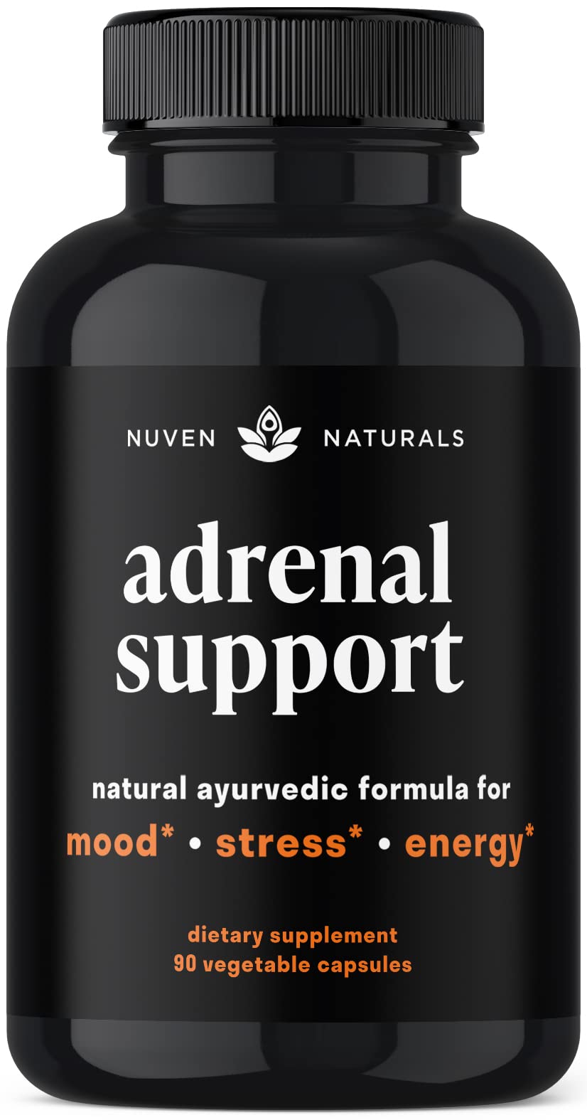 Adrenal Support - Cortisol Manager & Adrenal Support Supplements with Ashwagandha Extract, Rhodiola Rosea, Holy Basil to Support Stress, Fatigue & Energy | Adaptogens for Daily Support | 60 Capsules