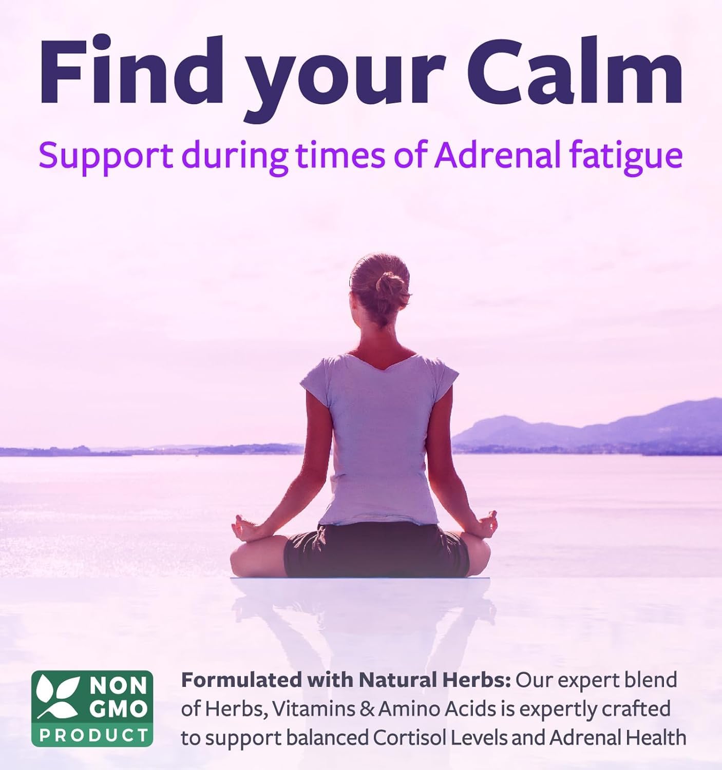 Adrenal System Support & Cortisol Manager – 60 Capsules (Ashwagandha & L-Tyrosine)