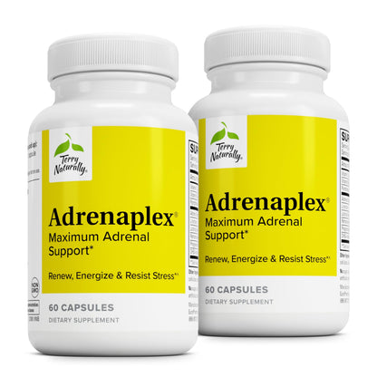 Terry Naturally Adrenaplex - Adrenal Gland Support with Vitamin C & B6 | 60 Capsules (Pack of 2) | Keep Out of Reach of Children