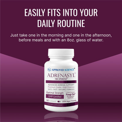 Approved Science Adrenasyl Adrenal Gland Support 180 Count – Pack of 1
