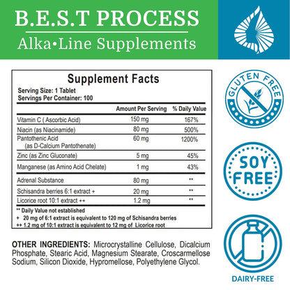 Morter HealthSystem Adrenergy – Natural Adrenal Support with Adrenal Gland Extract & Adaptogens