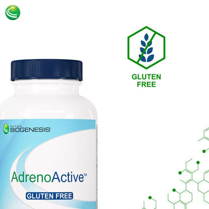 Nutra BioGenesis AdrenoActive - Supports Healthy Stress Response | Gluten Free - 60 Capsules
